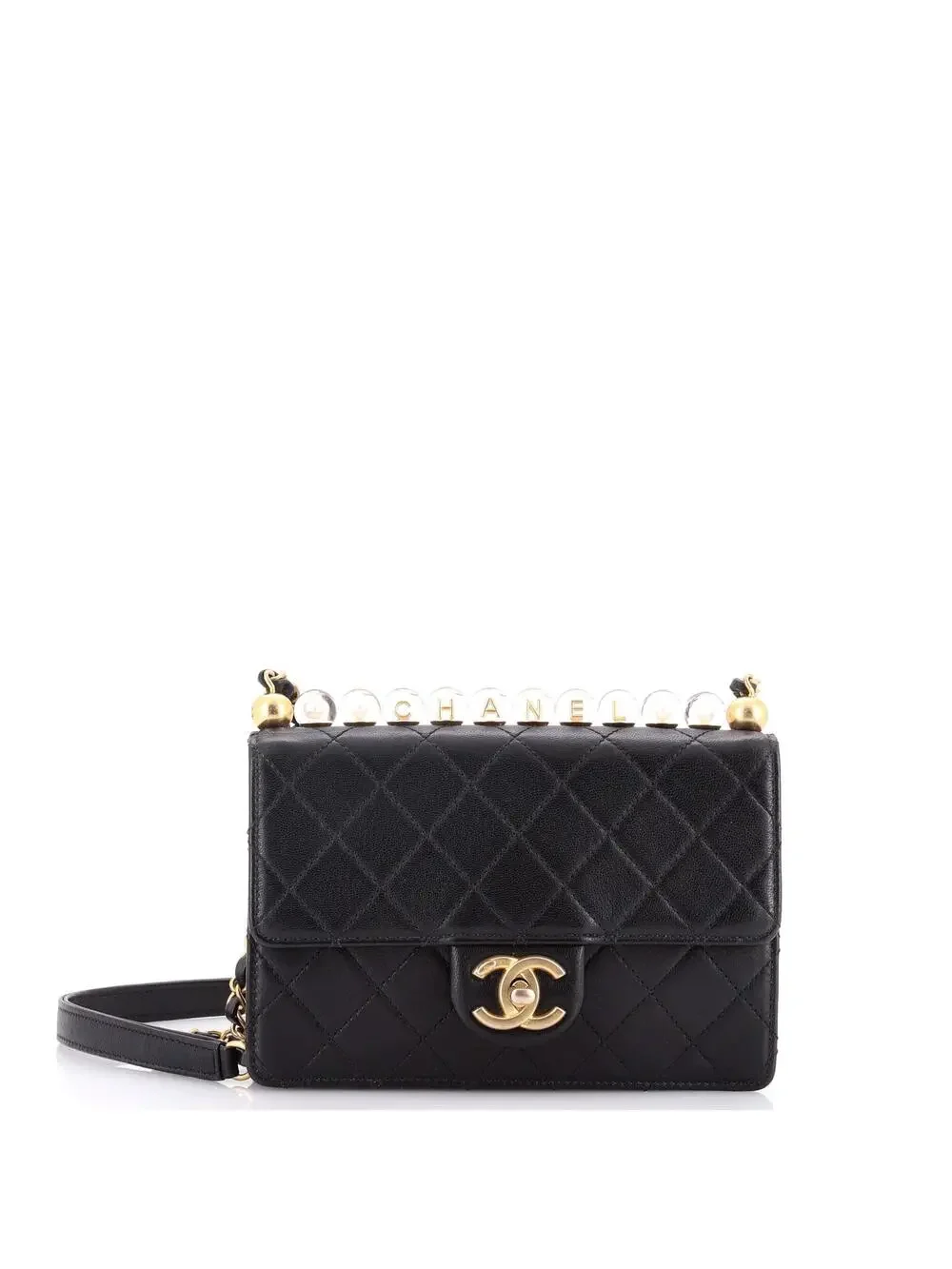 Chanel Chic Pearls Flap Bag Quilted #230129C37B